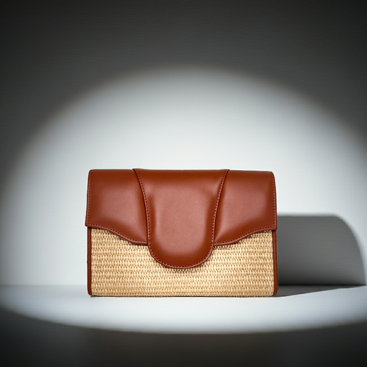Allie Nappa Clutch Raffia (Limited Edition)