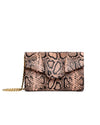 Allie Clutch Pink Snake Embossed Leather (Limited Edition)