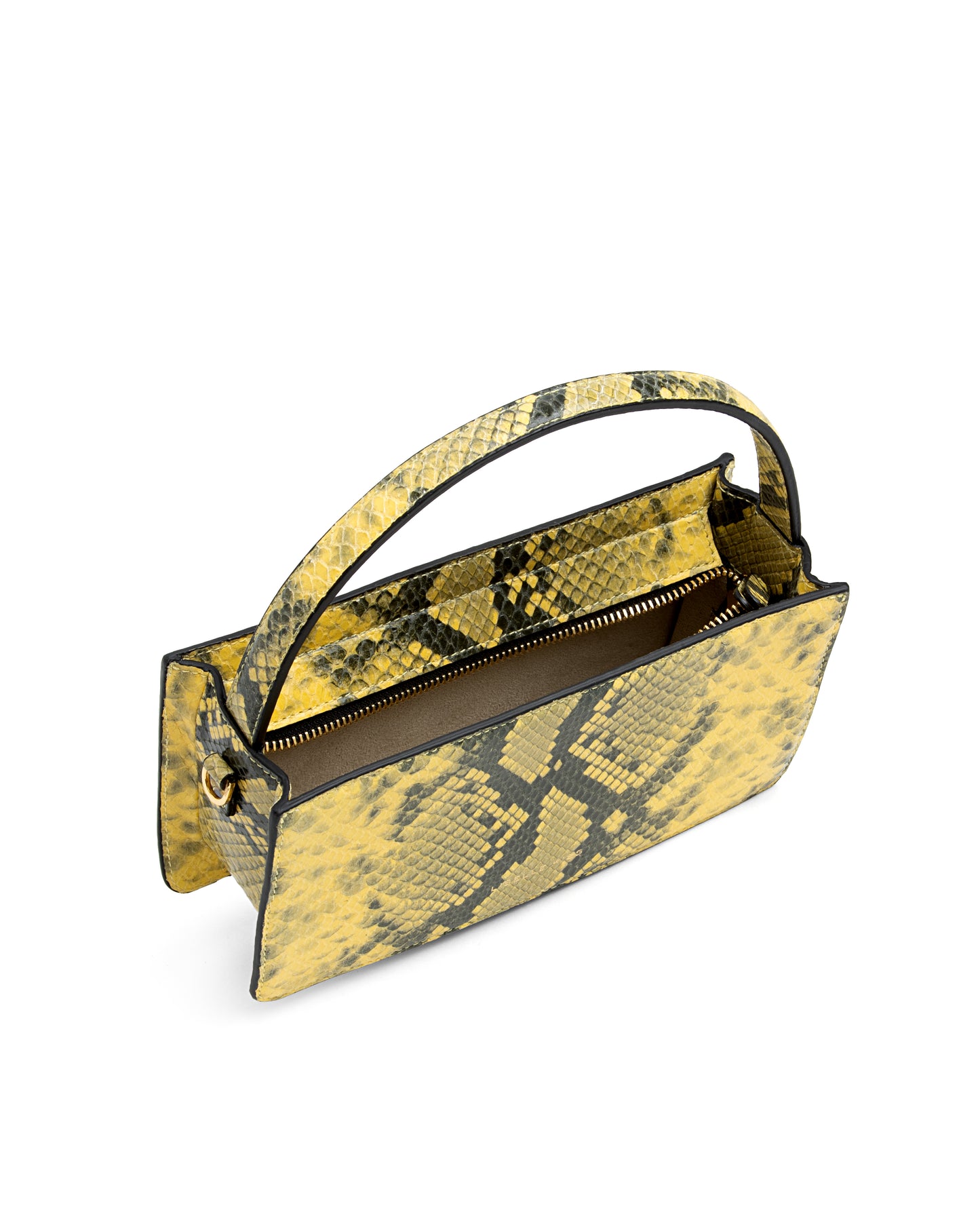 Logan Bag in Yellow Embossed Snake