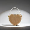 Liselle Kiss Heart Bag Raffia