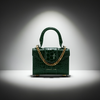 Mini Meli Bag in Green Croc Embossed Leather (Limited Edition)