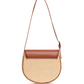 Kate Saddle Bag with Leather Contrast