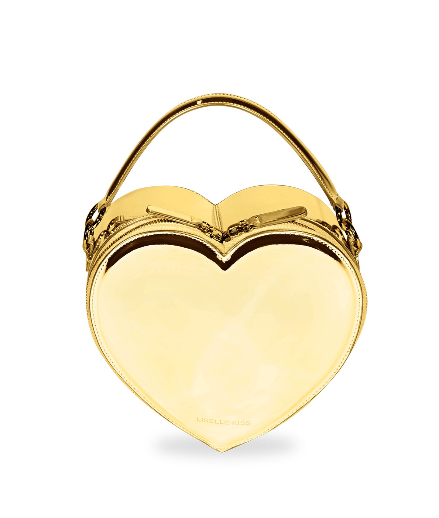 Harley Gold in Mirrored Vegan Leather