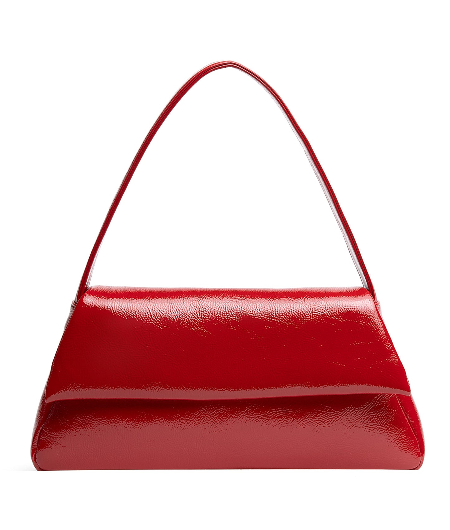 Elliott Shoulder Bag in Crinkled Glossy Leather