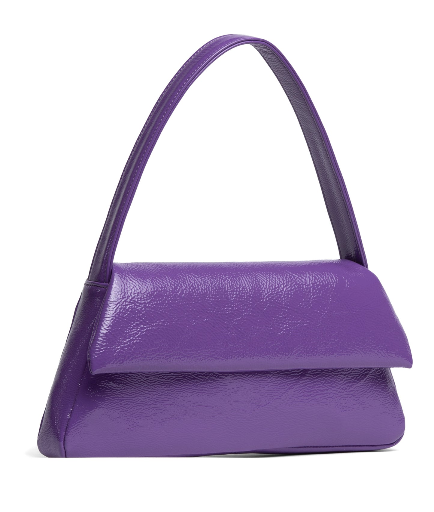 Elliott Shoulder Bag in Crinkled Glossy Leather