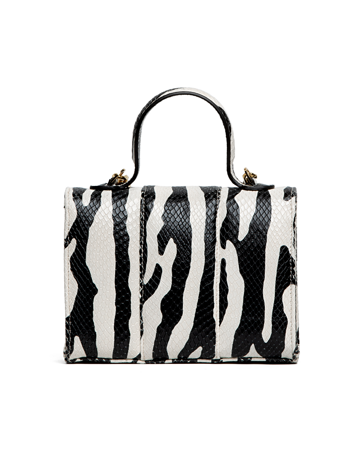 Meli Zebra in Embossed Snakeskin Leather