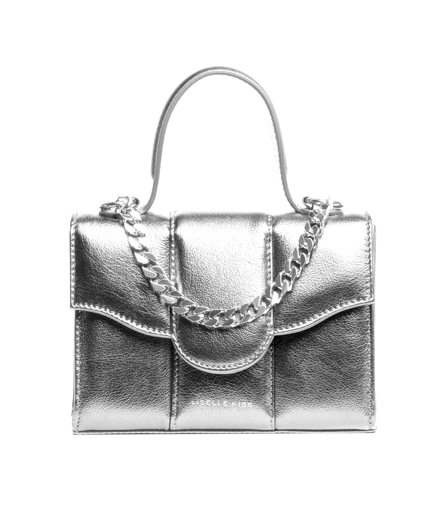 Meli Silver in Metallic Leather