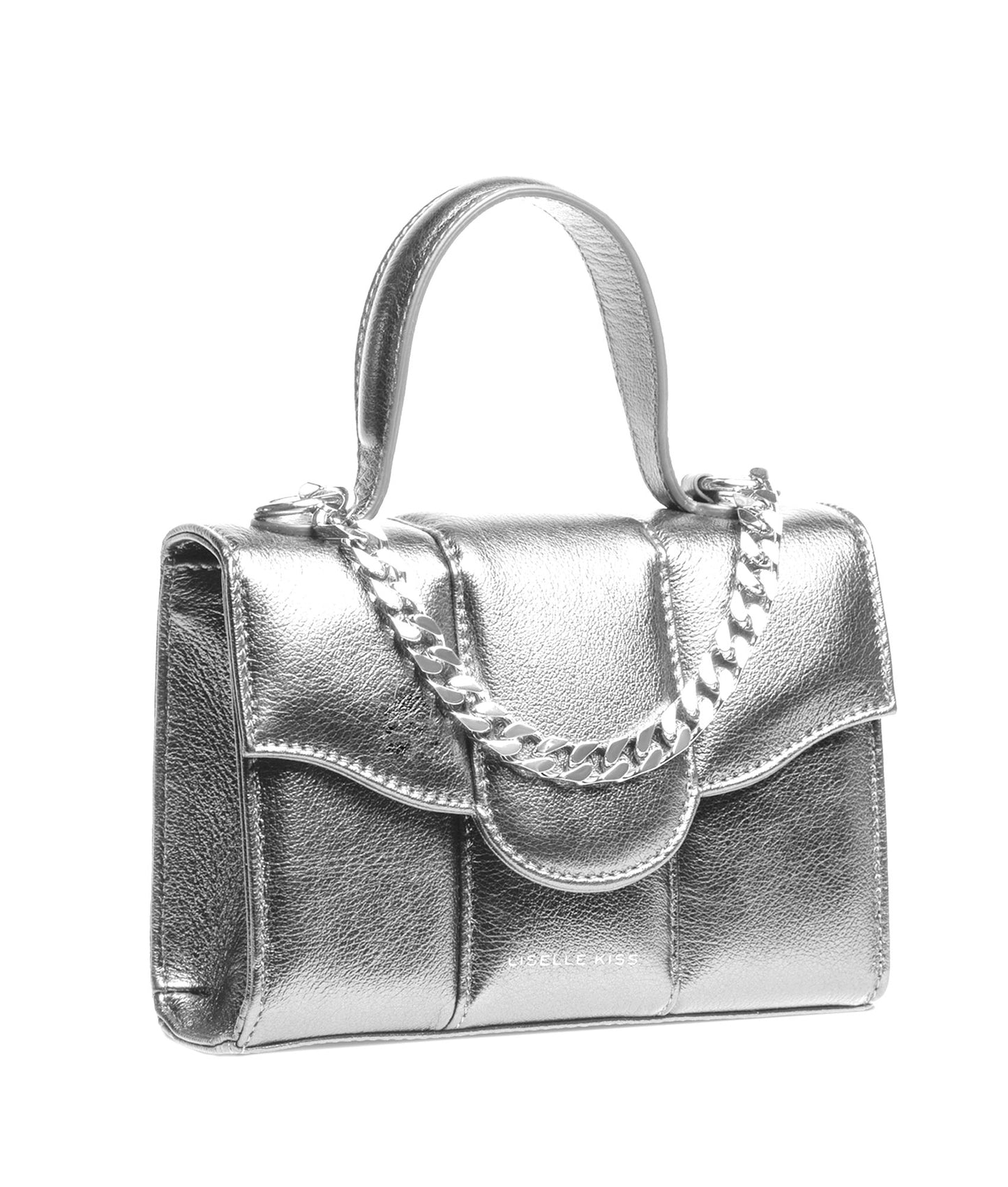 Meli Silver in Metallic Leather