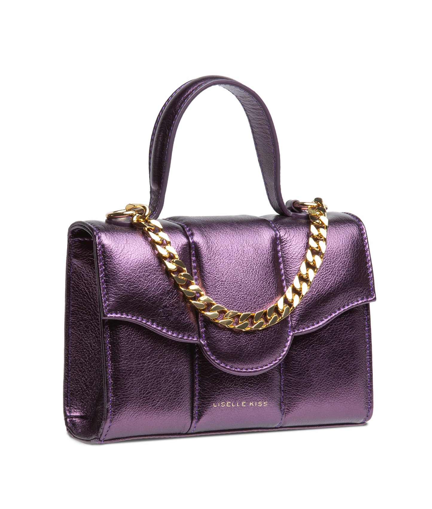 Meli Violet in Metallic Leather