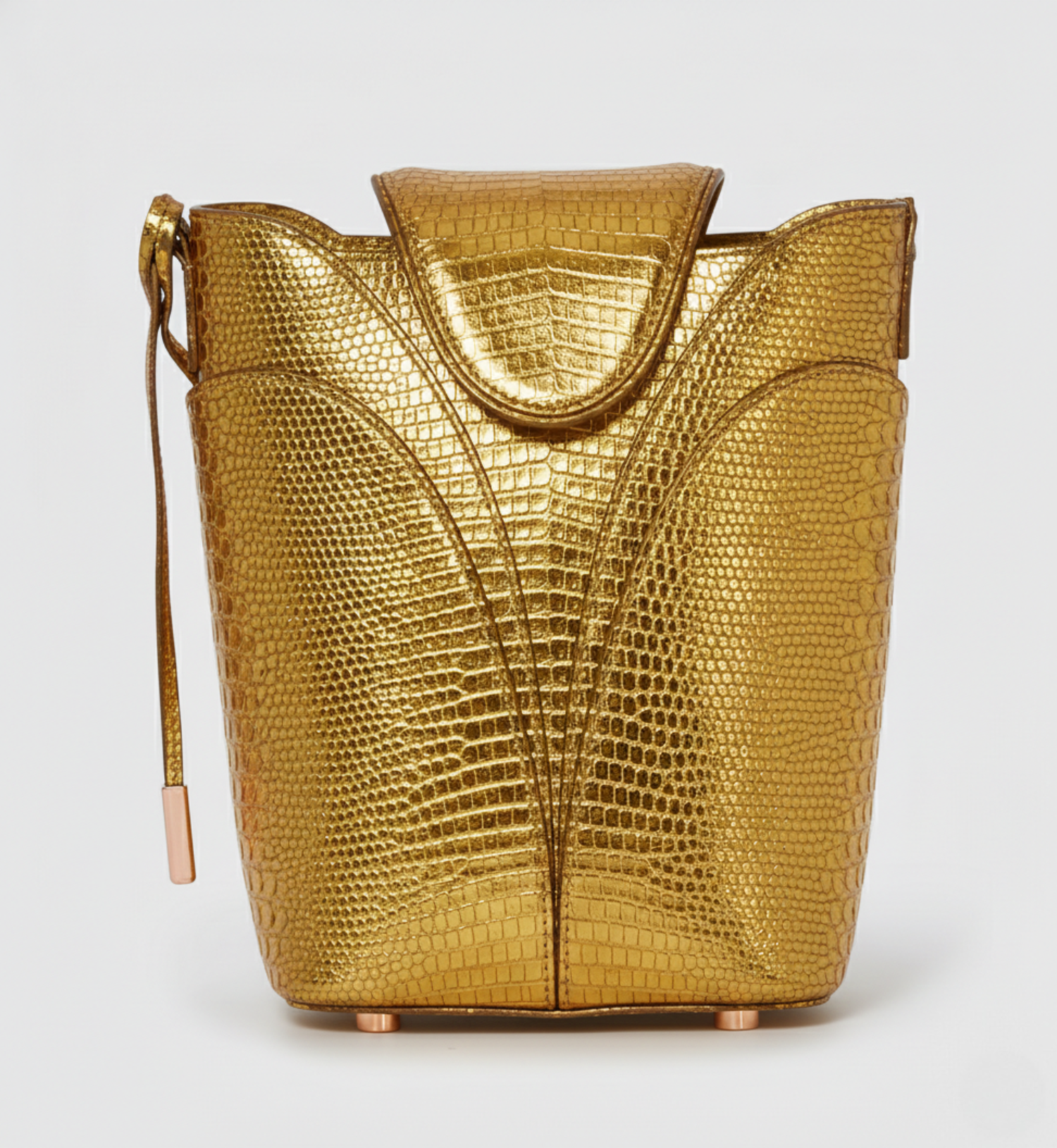 【GOLD】Leather cylinder bag Miu Miu Yellow Leather Cylinder Bag with Gold Hardware