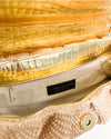 Sasha Clutch Gold Croc Raffia (Limited Edition)