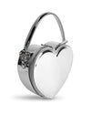 Harley Silver in Mirrored Vegan Leather - Liselle Kiss