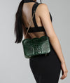 Liselle Green Embossed Croc Crossbody - Liselle Kiss
