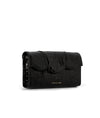 Allie Black Embossed Croc Clutch - Liselle Kiss