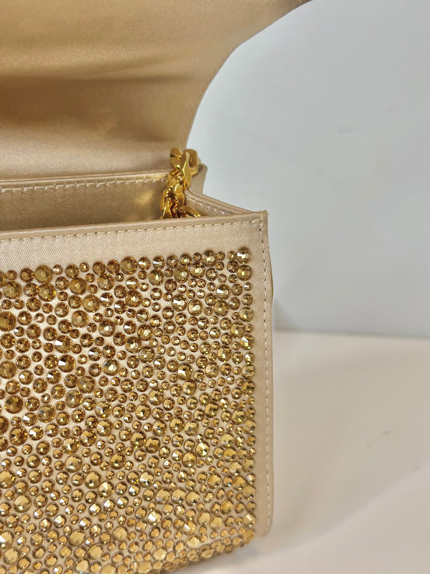 Allie Gold Austrian Crystal Bag