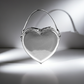 Liselle Kiss Heart Bag Mirrored Vegan Leather