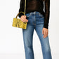 Logan Bag in Yellow Embossed Snake