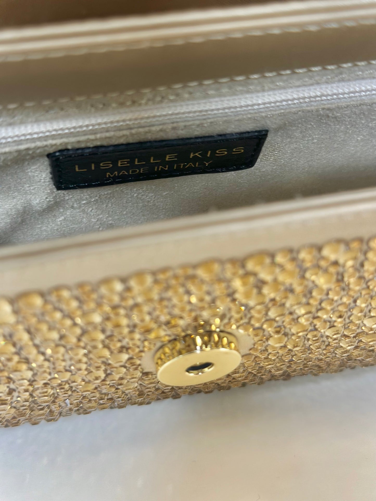 Allie Gold Austrian Crystal Bag