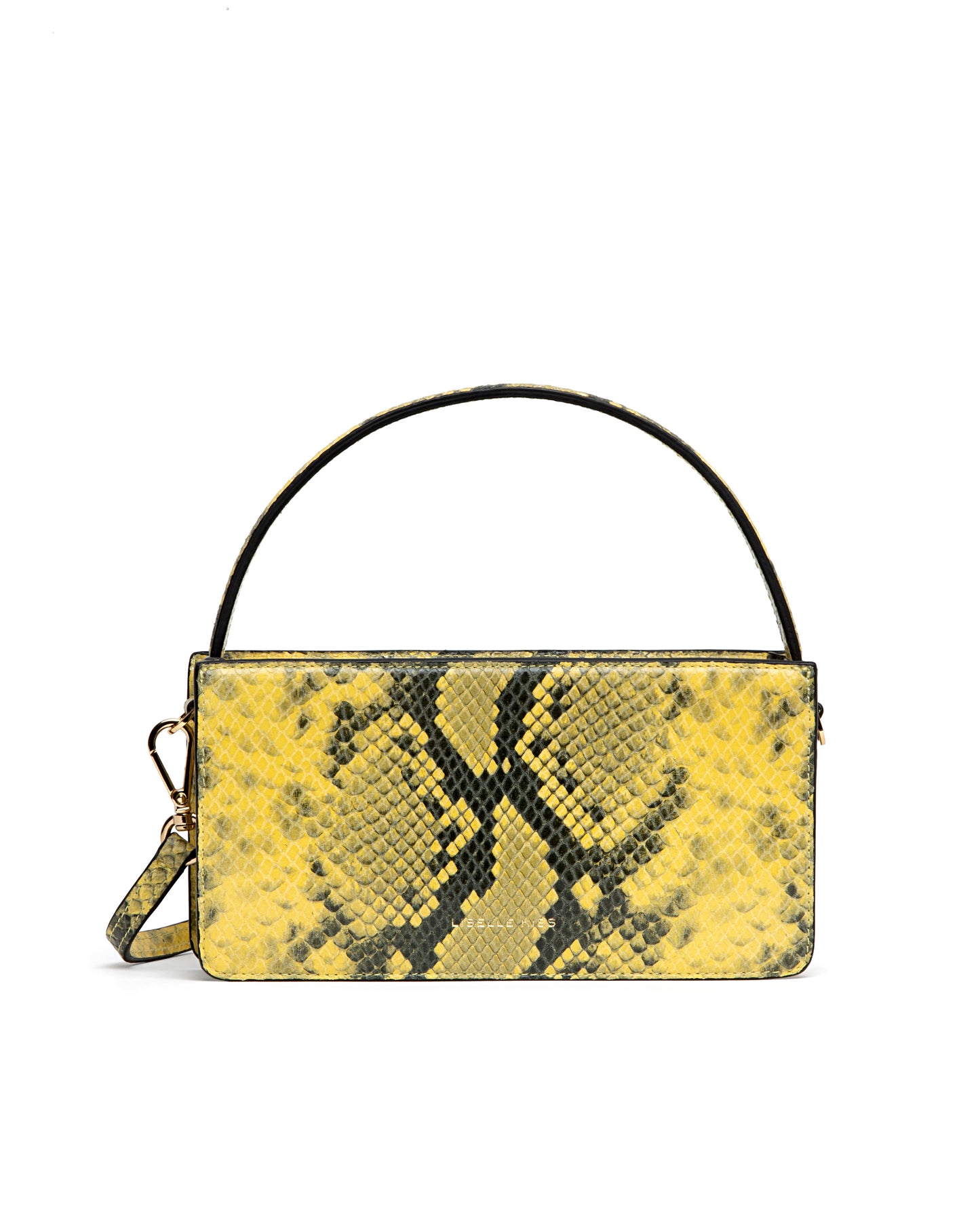 Logan Bag in Yellow Embossed Snake