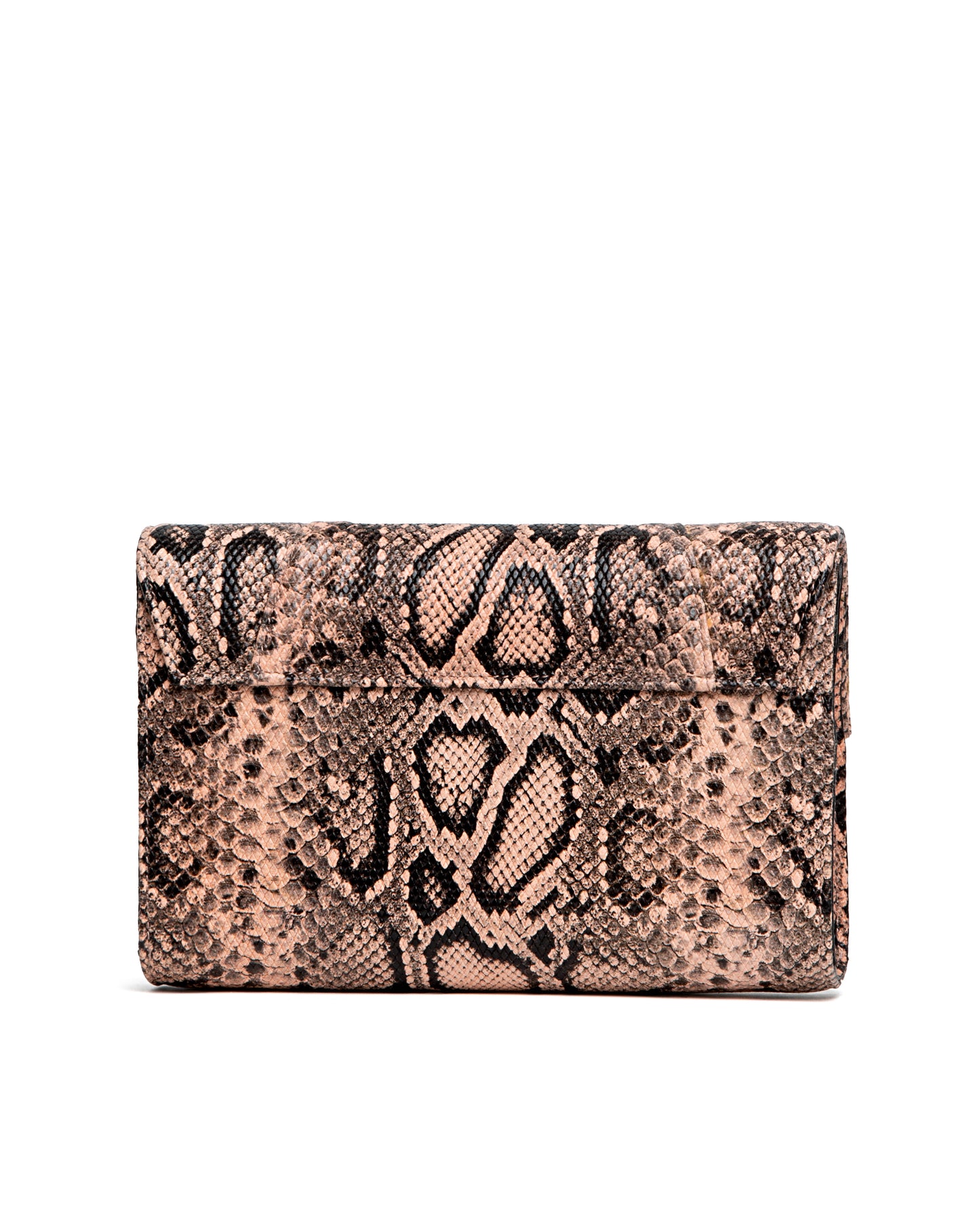 Allie Clutch Pink Snake Embossed Leather (Limited Edition)