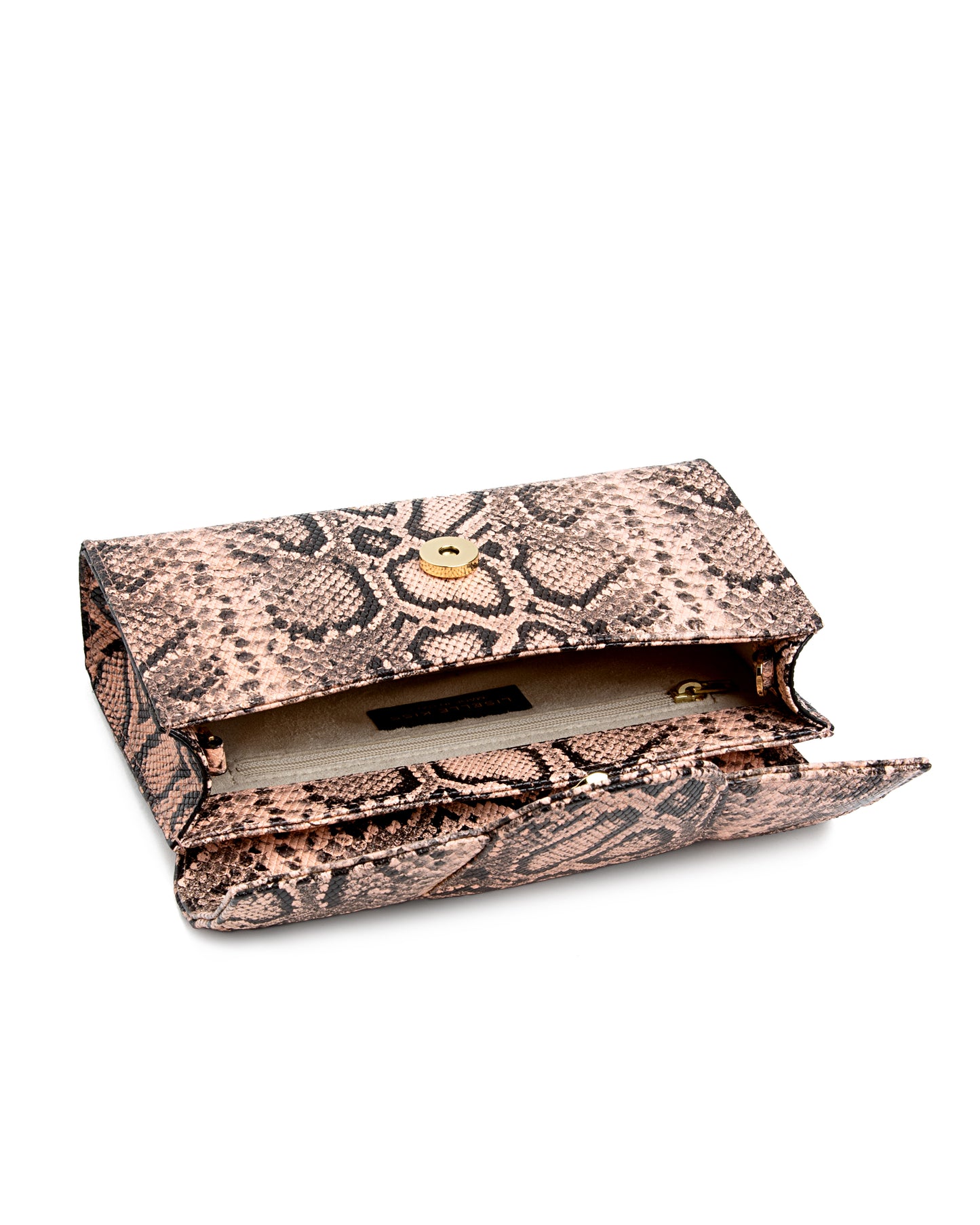Allie Clutch Pink Snake Embossed Leather (Limited Edition)