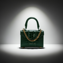  Mini Meli Bag in Green Croc Embossed Leather (Limited Edition)