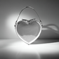 Liselle Kiss Heart Bag Mirrored Vegan Leather