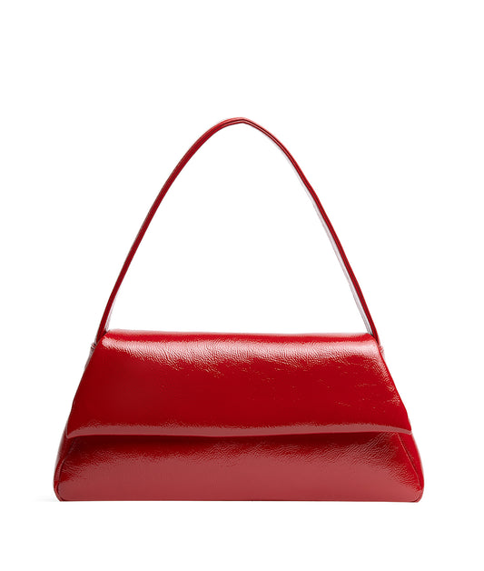 Elliott Shoulder Bag in Crinkled Glossy Leather