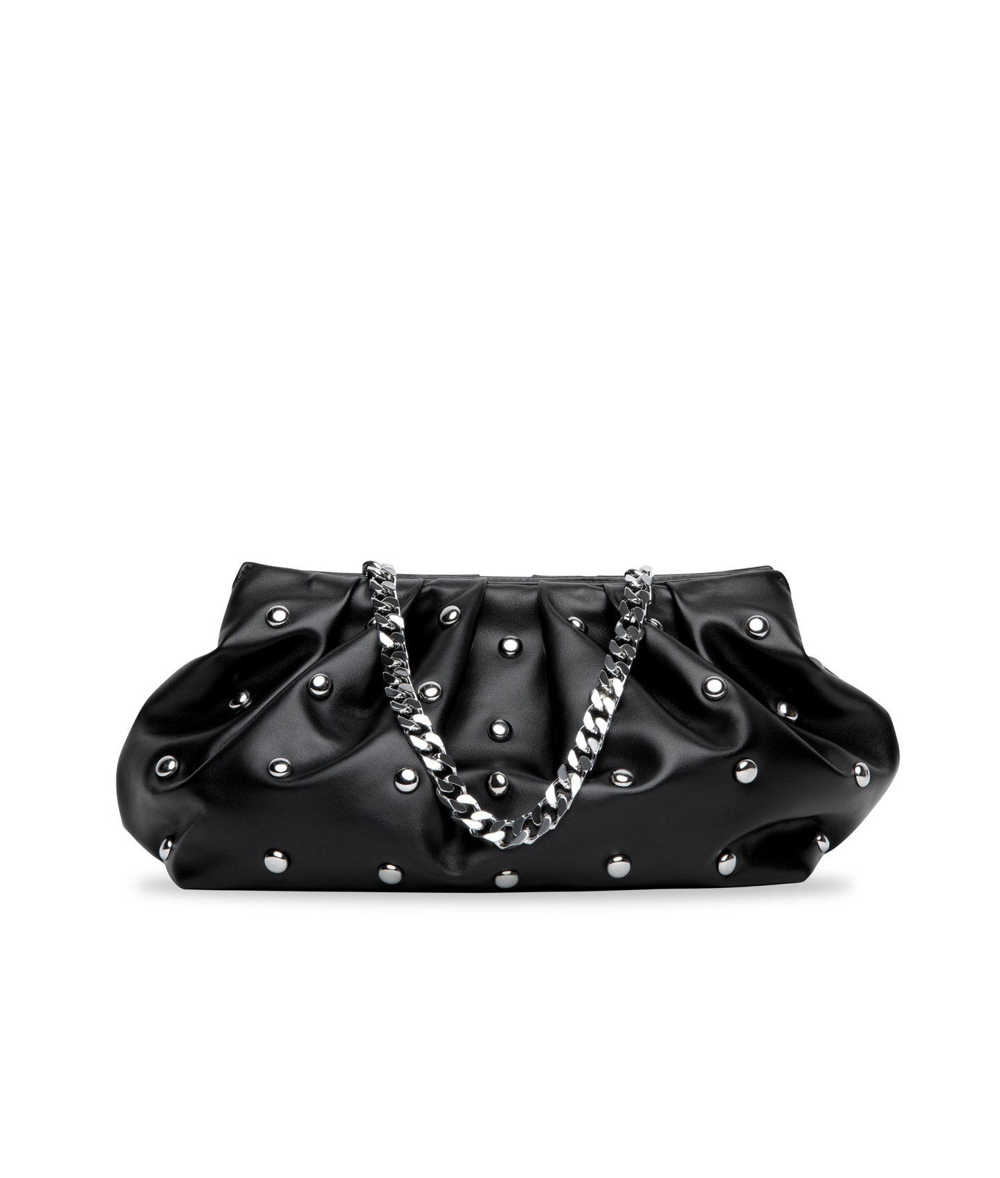 Julie in Black Italian Leather with Studs