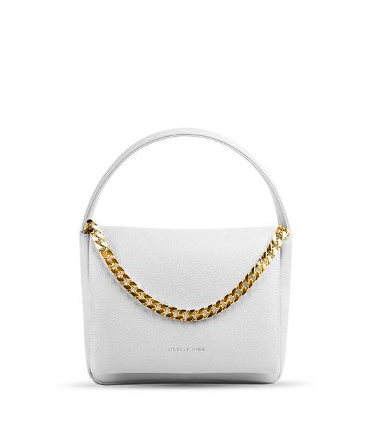 Taylor White in Pebble Leather