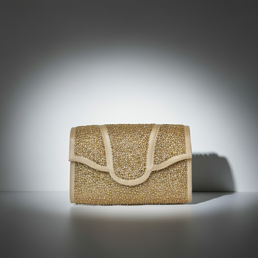 Allie Gold Austrian Crystal Bag