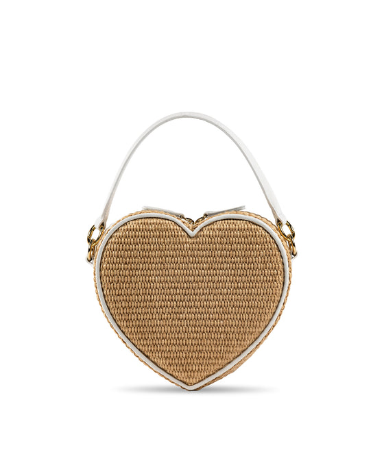 Liselle Kiss Heart Bag Raffia