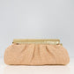 Sasha Gold Croc Raffia