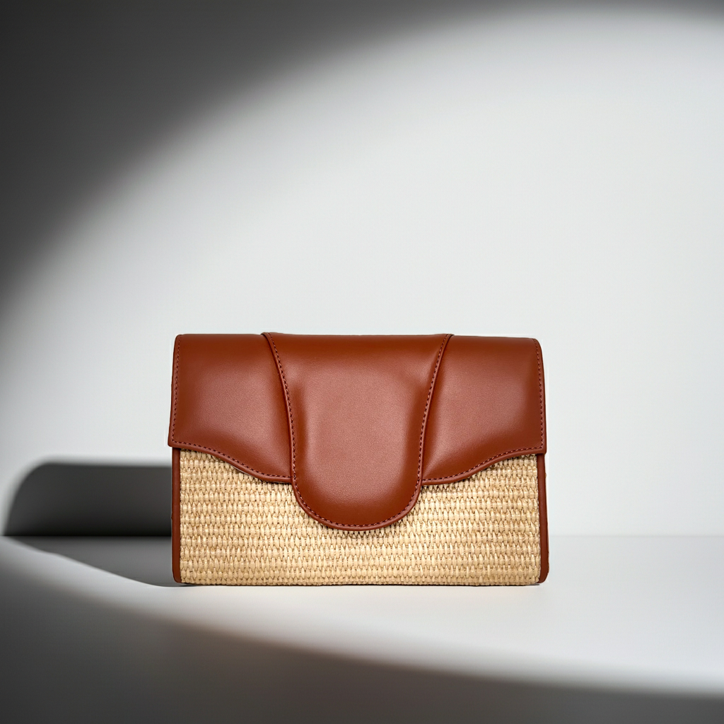 Allie Nappa Clutch Raffia (Limited Edition)