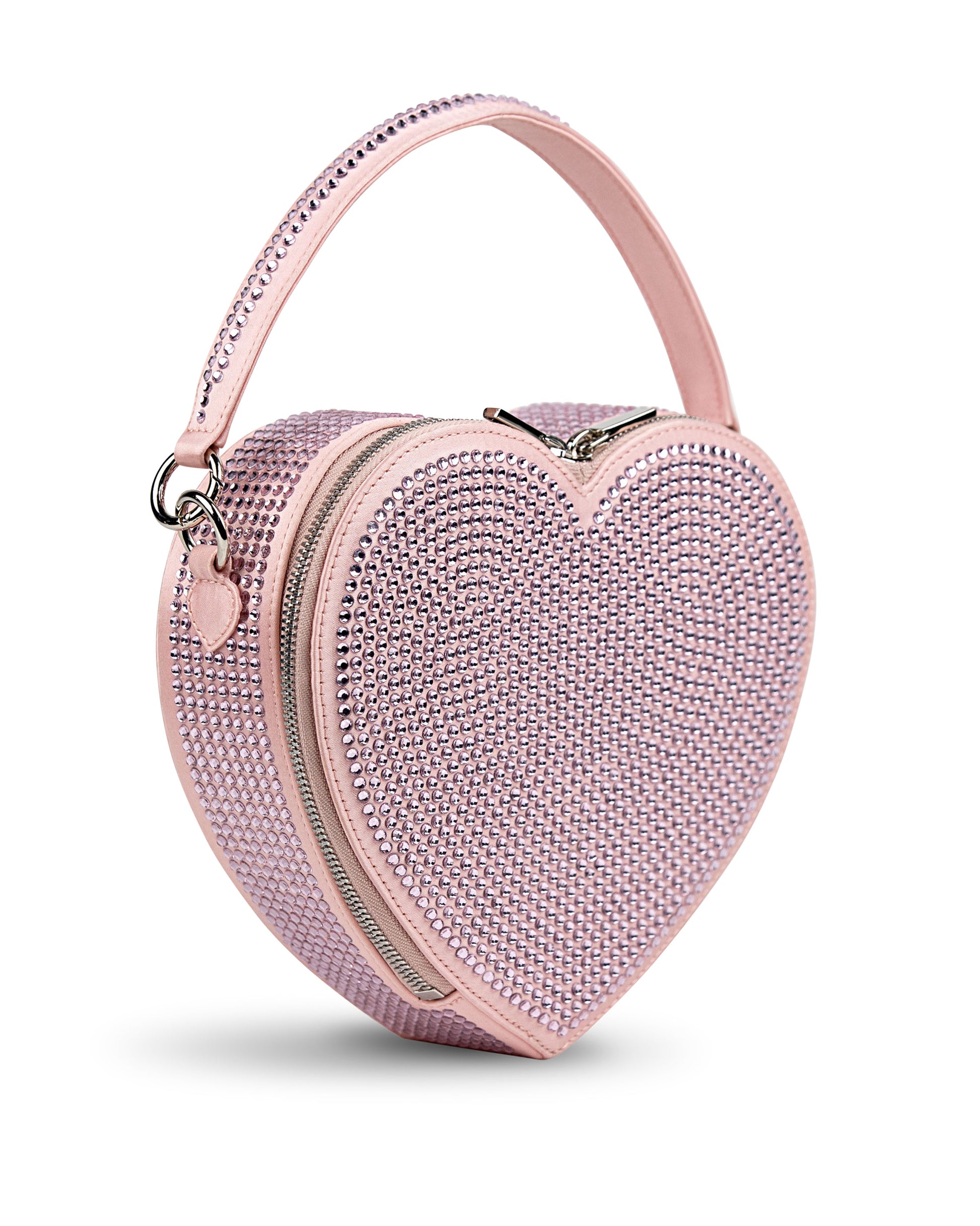 Harley Pink Crystal in Organic Satin - Liselle Kiss