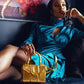 Meli Mini in Gold Leather - Liselle Kiss